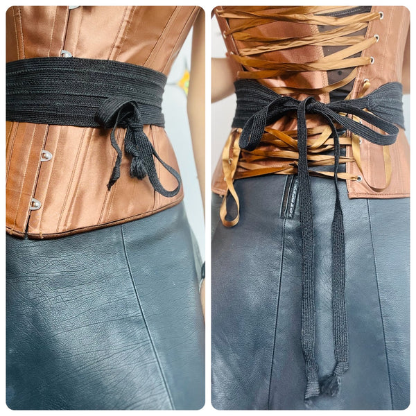Antique Victorian Mourning Sash Gothic Historical Belt – Black Mourning Attire