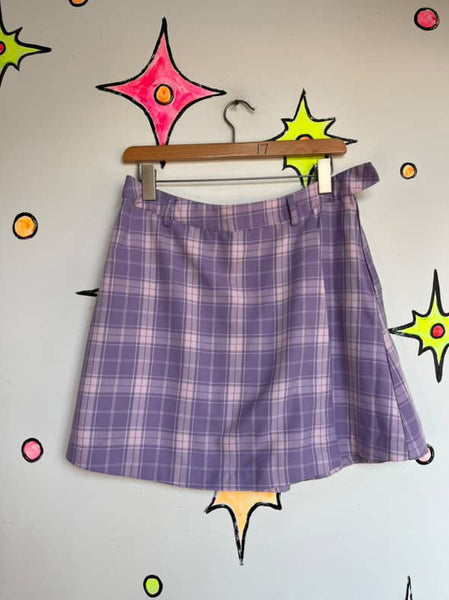 Vintage 90s Y2K Plaid Tartan Mini Skirt Hot Topic Grunge Emo Schoolgirl Skirt M