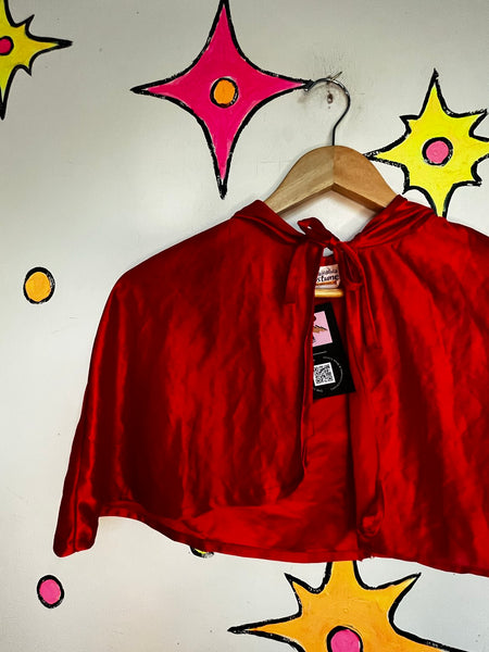 Halloween Red Hooded Vampire Cape or Little Red Riding Hood Gothic Costume
