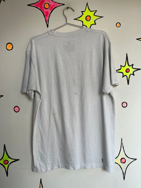 Y2K Tattoo Print Tee - Grunge Goth Distressed Vintage T Shirt - Streetwear - XL