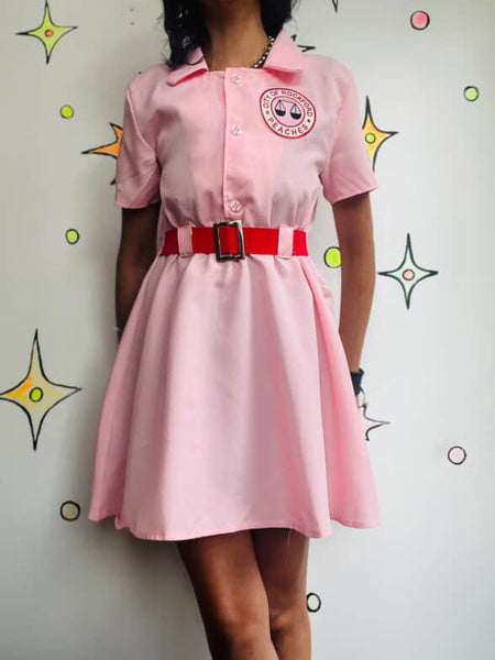 Vintage 1940s Style A League of Their Own Costume Dress - Baseball Uniform - S