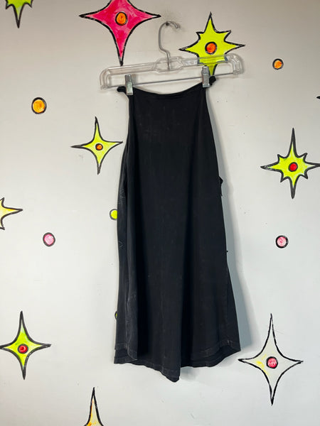 Y2K Harley-Davidson Black Fringe Tank Top – Western Biker Grunge Babe - L