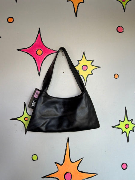 Black Vegan Leather Studded Purse Indie Sleaze Punk Mall Goth Emo Grunge Bag