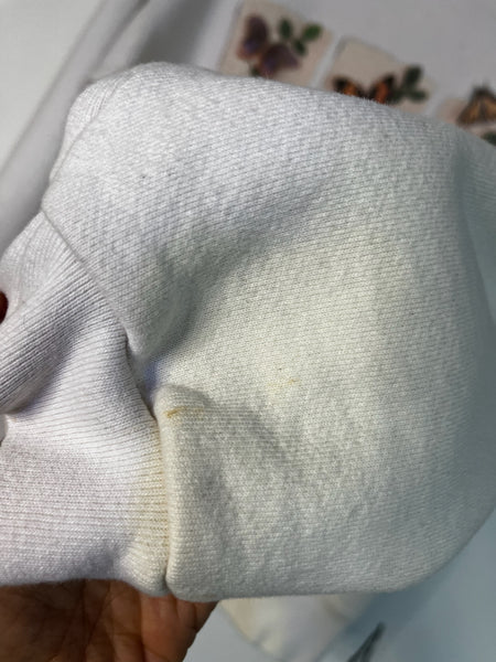 Vintage 90s Butterfly Sweatshirt Soft Grunge Y2K Pullover Cozy Boho Loungewear M