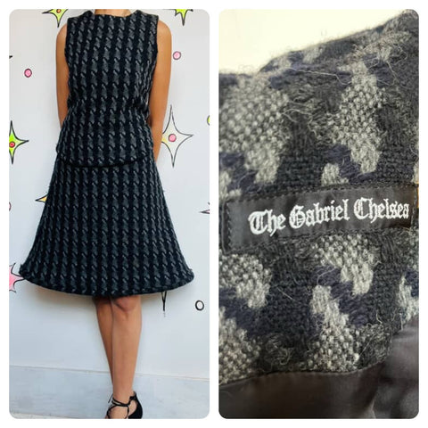 Japanese Brand The Gabriel Chelsea Wool Herringbone 2-Piece Set - Dark Academia