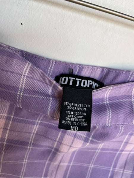 Vintage 90s Y2K Plaid Tartan Mini Skirt Hot Topic Grunge Emo Schoolgirl Skirt M