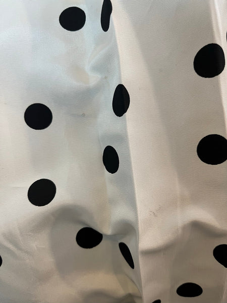 Gunne Sax 80s Party Cupcake Dress Black and White Polka Dot Poofy Crinoline S