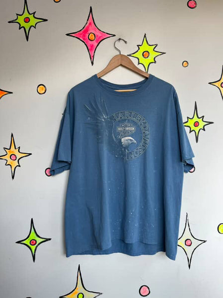 Vintage 90s Harley Davidson Tee | Biker Grunge Route 66 Graphic T-Shirt XL
