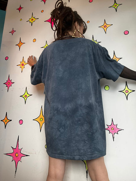Mountain Dragon T-Shirt Dress Fantasy Graphic Tee Oversized Dragon Nightgown