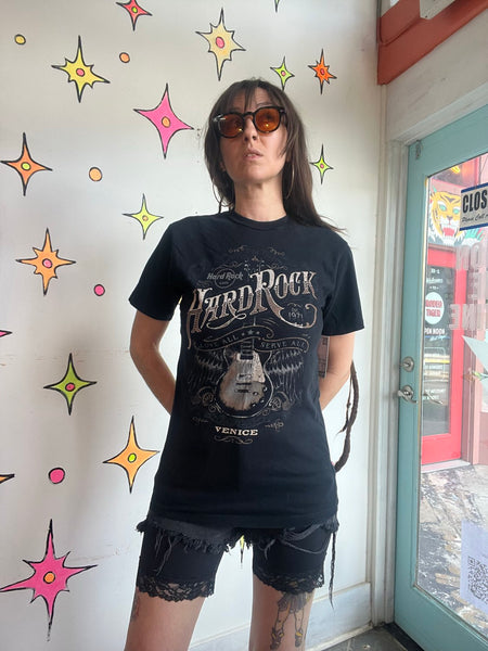 Hard Rock Cafe Venice Graphic Tee Vintage Souvenir T Shirt Grunge Small