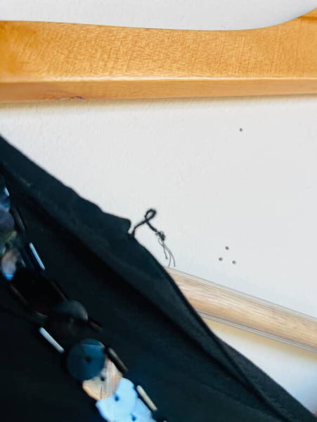 Vintage 80s 90s Black Whimsy Goth Glam Party Silk Sequin Blouse Fairy Grunge