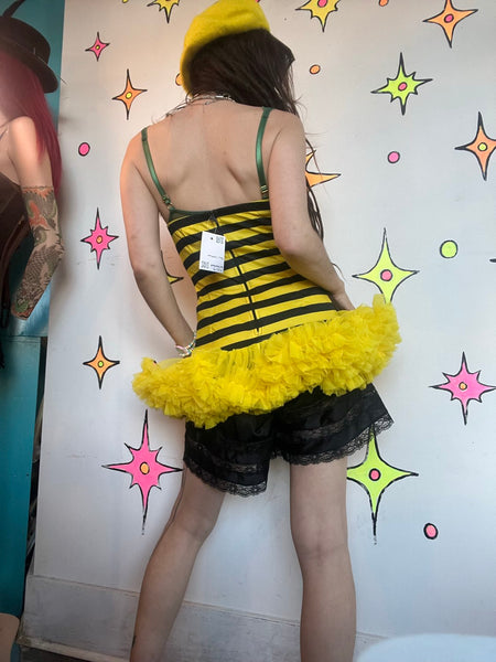 Leg Avenue Bee Costume Cute Bumble Bee Halloween Cosplay Dress S/M