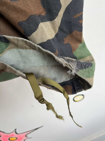 Vintage 90s Y2K Camo Cargo Pants - Grunge Boho Streetwear - 32.5" Waist