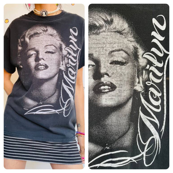 90s Y2K | Marilyn Monroe Graphic Tee T Shirt | Emo Fairy Grunge | Size M