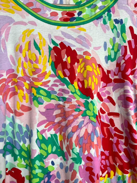 Vintage Leonard of Paris Floral Art Wear Dress - M/L