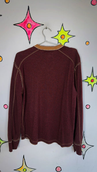 Unisex Global Coffeehouse Long Sleeve Tee | Y2K Grunge Emo Boho Earthtones M