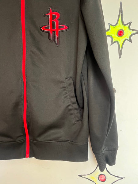 Houston Rockets Track Jacket NBA Streetwear Y2K Sporty Zip Up Small