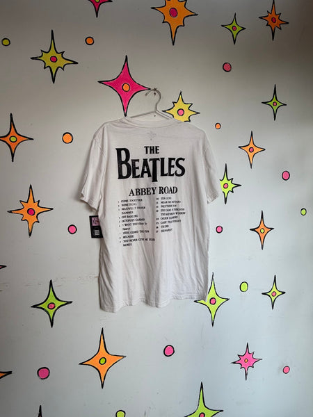 Beatles Abbey Road T-Shirt | Classic Rock Band Tee Vintage Style Relaxed Large
