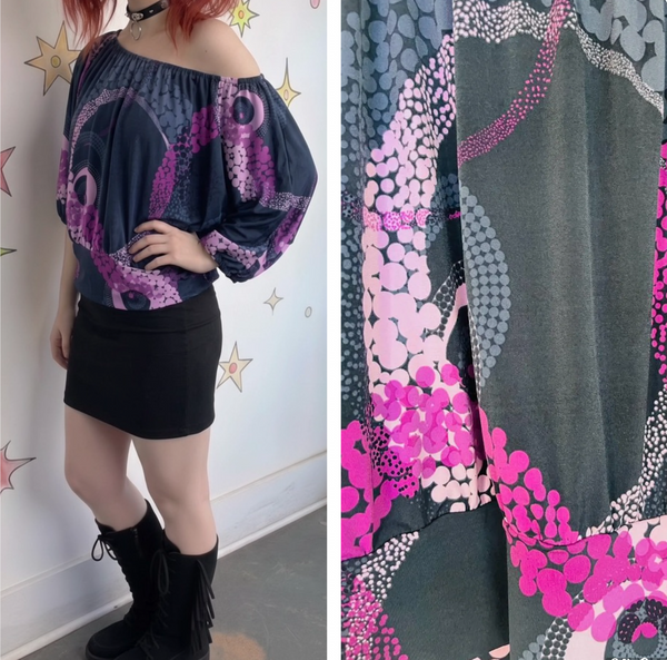 Vintage 90s Y2K Cyber Grunge Club Kid Fairy Rave Top – Express – L