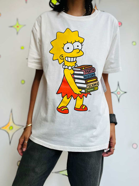 90s Y2K | Simpsons Graphic Tee | Lisa Simpson | The Simpsons T Shirt - Size L