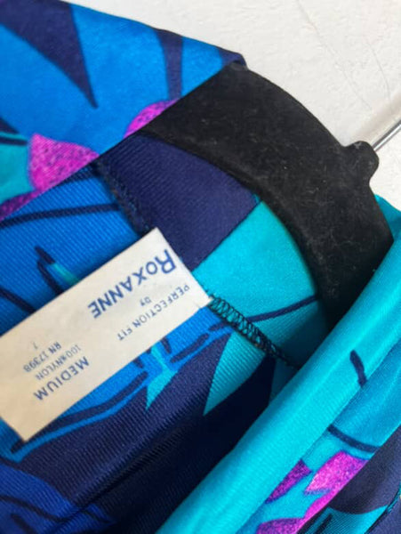 Vintage 70s/80s Teal & Magenta Tiki Hawaiian Night Robe | Retro PJs – M