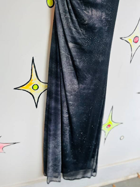 90s Y2K Glitter One-Shoulder Fairy Goth Formal Slip Dress – City Triangles S