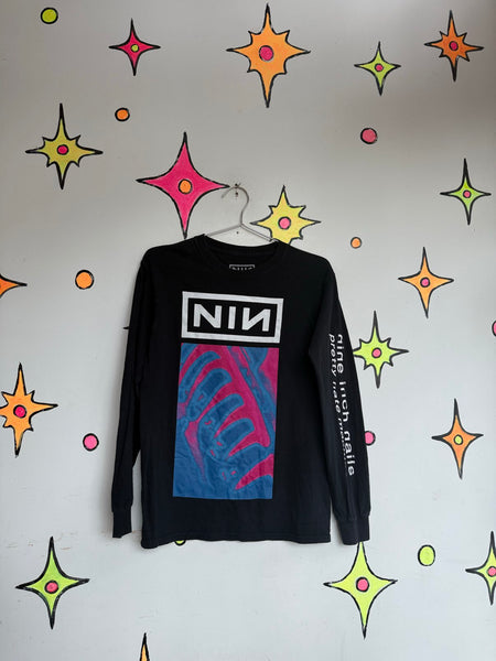Vintage Nine Inch Nails T-Shirt NIN Industrial Goth Grunge Tee 90s Alternative S
