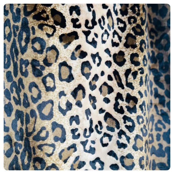 Vintage 90s Y2K Velvet Leopard Print Mini Skirt – Fairy Grunge Glam – Size 6