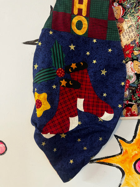 Vintage Tacky Ugly Christmas Vest | HolidayVest | Whimsical Festive Patchwork S