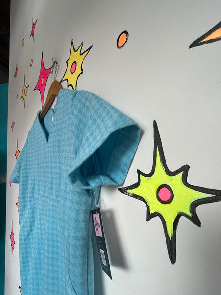Vintage 60s Pastel Blue Mini Dress | Palm Royale Mod French Girl Retro Prep XS/S