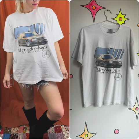 Vintage 90s Y2K | Mercedes Benz Evolution Tee T Shirt | Size L