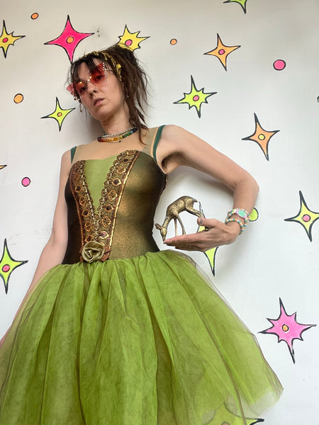 Fairy Ballet Costume Dress Balletcore Fantasy Medieval Cosplay Dance Dress Small