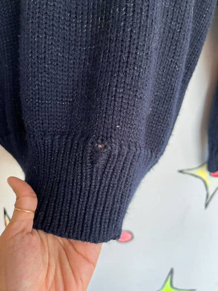 Vintage 80s Black Angora Sweater Fuzzy Angora Beaded Pullover - Dana Scott - L