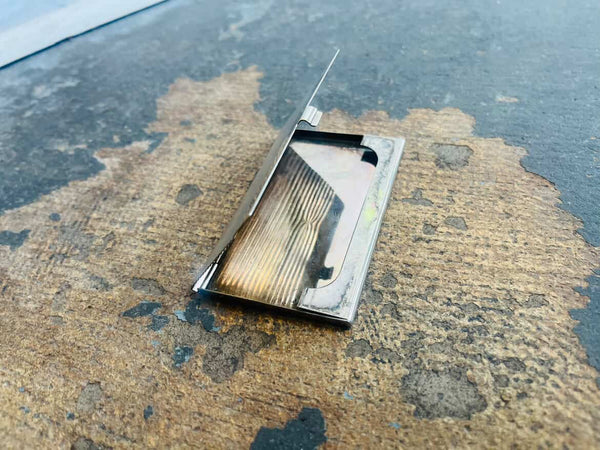 Vintage Metal Card Holder / Cigarette Case – Sleek & Functional - Mid Century