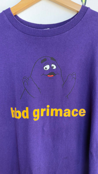 McDonald’s Grimace Birthday T-Shirt “HBD Grimace” Retro McDonaldland Tee – XL
