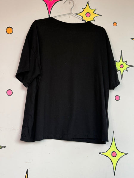 80s Halloween Boo Puffy Paint Tee Tacky Ugly Halloween Shirt Maximalist Goth XL