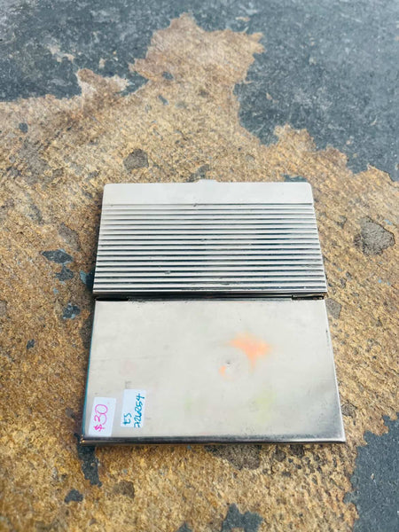 Vintage Metal Card Holder / Cigarette Case – Sleek & Functional - Mid Century