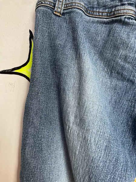 Vintage Y2K Stretch Denim Capri Pants | Low Rise Jeans | Fairy Grunge | Size 5