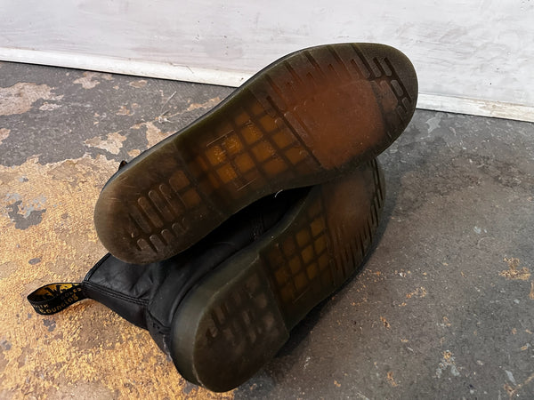 Black Doc Martens Boots | Men’s US 10 Leather Combat Boots | Grunge Punk Staple