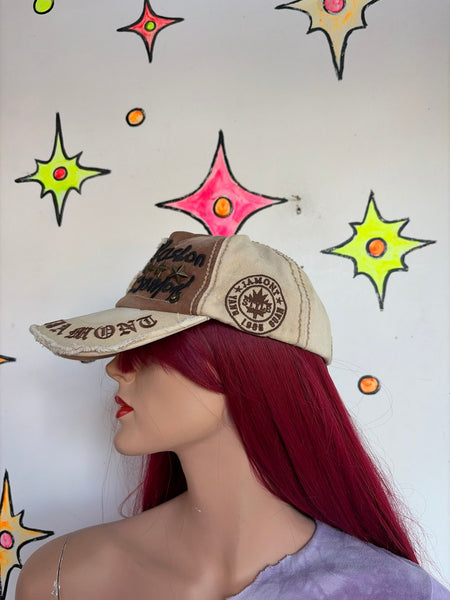 Vintage Y2K Embellished Cotton Cap Cyber Baddie Skater Streetwear Hat