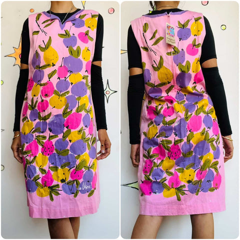 Vintage 60s 70s Vera Dress | Art Wear Resort | Signed Designer Print | Size 14