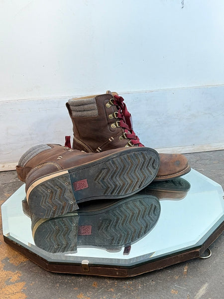 Kodiak Waterproof Leather Hiking Boots | Gorpcore Work Boots Outdoor Utility 8.5