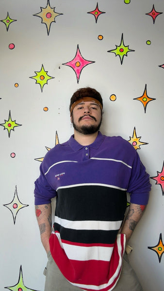 Ralph Lauren Polo Sport Striped Rugby Shirt XXL Preppy Streetwear Long Sleeve