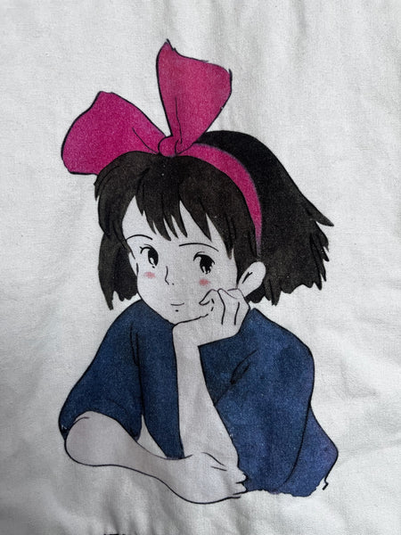 Kiki's Delivery Service Black Denim Jacket Studio Ghibli Witchy Goth Y2K Anime M