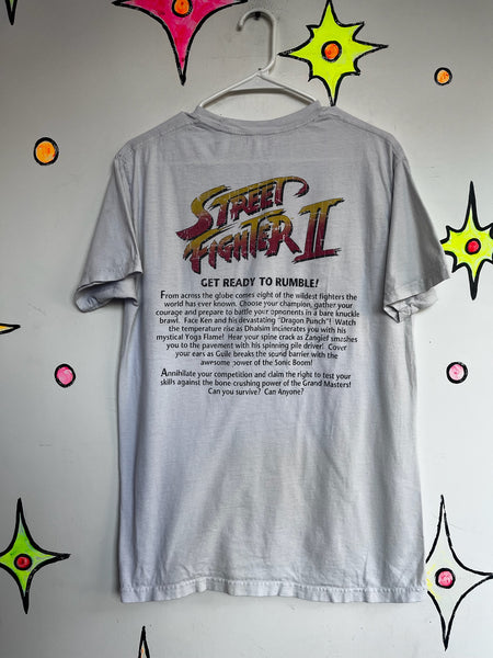 Y2K Mortal Kombat Dragon Tee Gamer Grunge Goth Graphic Novelty T-Shirt - M