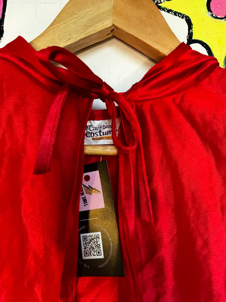 Halloween Red Hooded Vampire Cape or Little Red Riding Hood Gothic Costume
