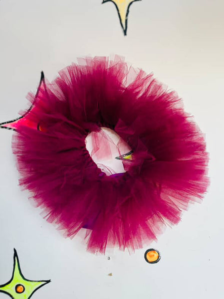 Circus Neck Ruff – Clowncore Cosplay Elizabethan Rococo Tulle Collar – Free Size