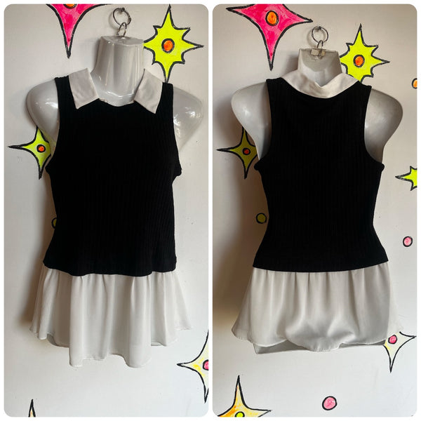 Vintage Y2K 2000s | Preppy Mall Goth Indie Sleaze Fairy Grunge Top | Small