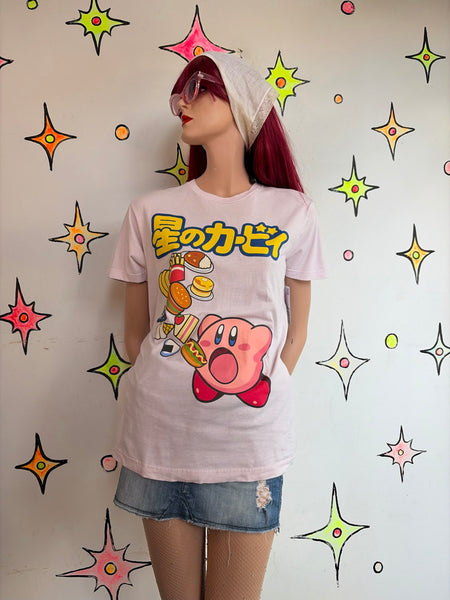 Vintage Kirby Nintendo Graphic Tee Pastel Kawaii Skater Streetwear S/M