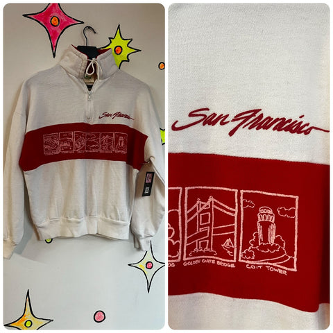 Vintage 80s 90s | San Francisco Retro Grunge Souvenir Pullover Sweatshirt | L
